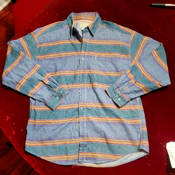 Arizona Jean Company Other - Arizona Jeans Co Denim Striped Retro Western Shirt